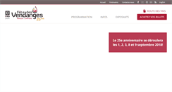 Desktop Screenshot of fetedesvendanges.com